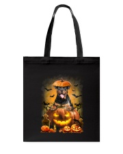 Rottweiler And Pumpkin Tote Bag thumbnail