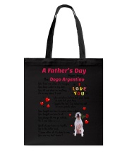 Poem From Dogo Argentino Tote Bag thumbnail
