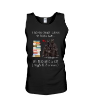 Books And Black Cat Unisex Tank thumbnail