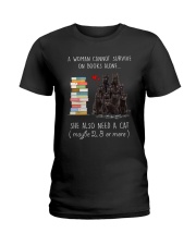 Books And Black Cat Ladies T-Shirt thumbnail