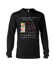 Books And Black Cat Long Sleeve Tee thumbnail