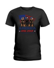 4th July Rottweiler Ladies T-Shirt thumbnail