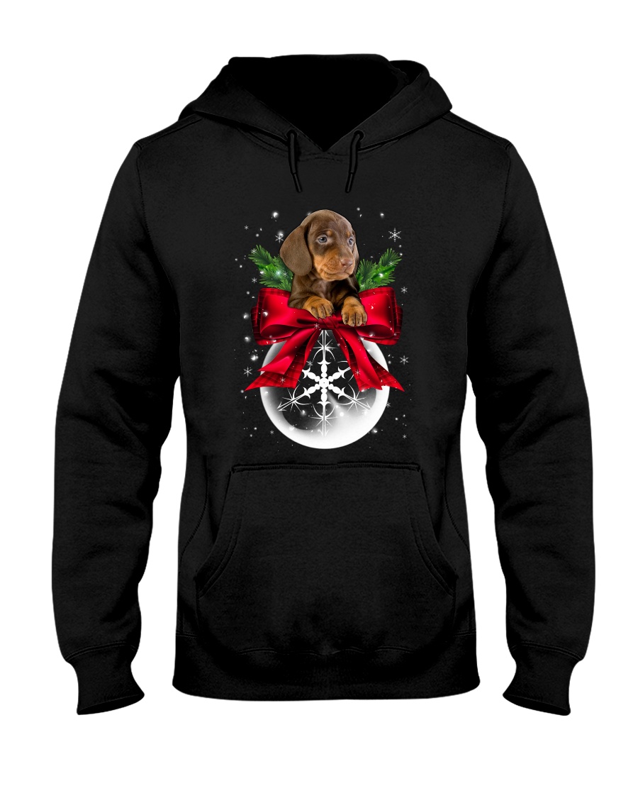 Dachshund Noel Phoebe 018 Hooded Sweatshirt