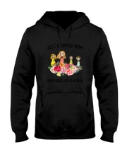 Just A Single Mom Hooded Sweatshirt thumbnail