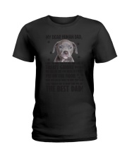 Human Dad American Pit Bull Terrier Ladies T-Shirt thumbnail