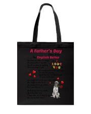Poem From English Setter Tote Bag thumbnail