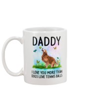 Daddy I Love You More Golden Retriever Mug back