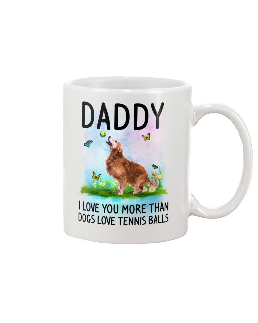 Daddy I Love You More Golden Retriever Mug