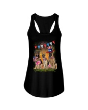 German Shepherd America Ladies Flowy Tank thumbnail