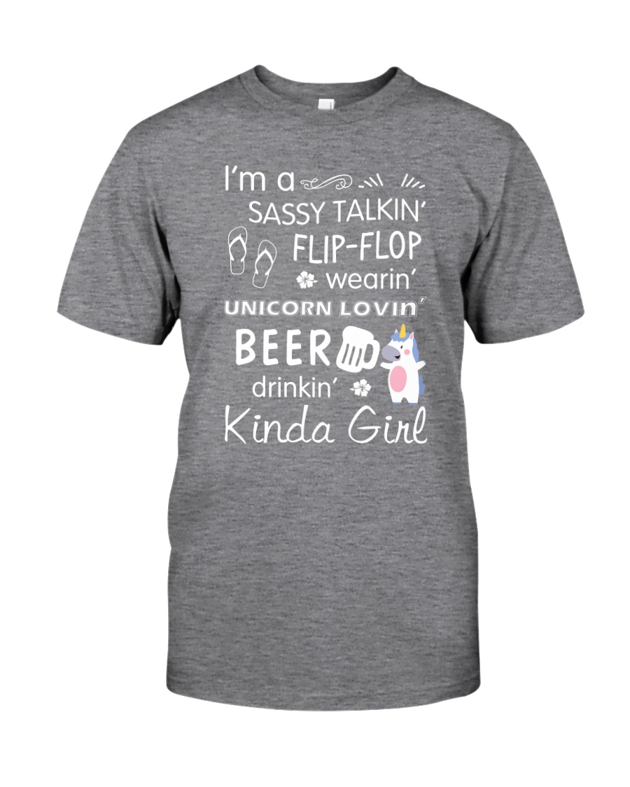 Unicorn Sassy Girl Classic T-Shirt
