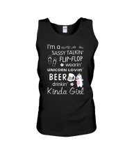 Unicorn Sassy Girl Unisex Tank thumbnail
