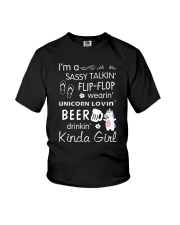 Unicorn Sassy Girl Youth T-Shirt thumbnail