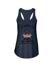 Cats Make Me Happy Ladies Flowy Tank thumbnail