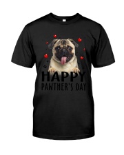 Pug Happy Pawther Day Classic T-Shirt thumbnail