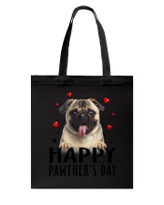 Pug Happy Pawther Day Tote Bag thumbnail