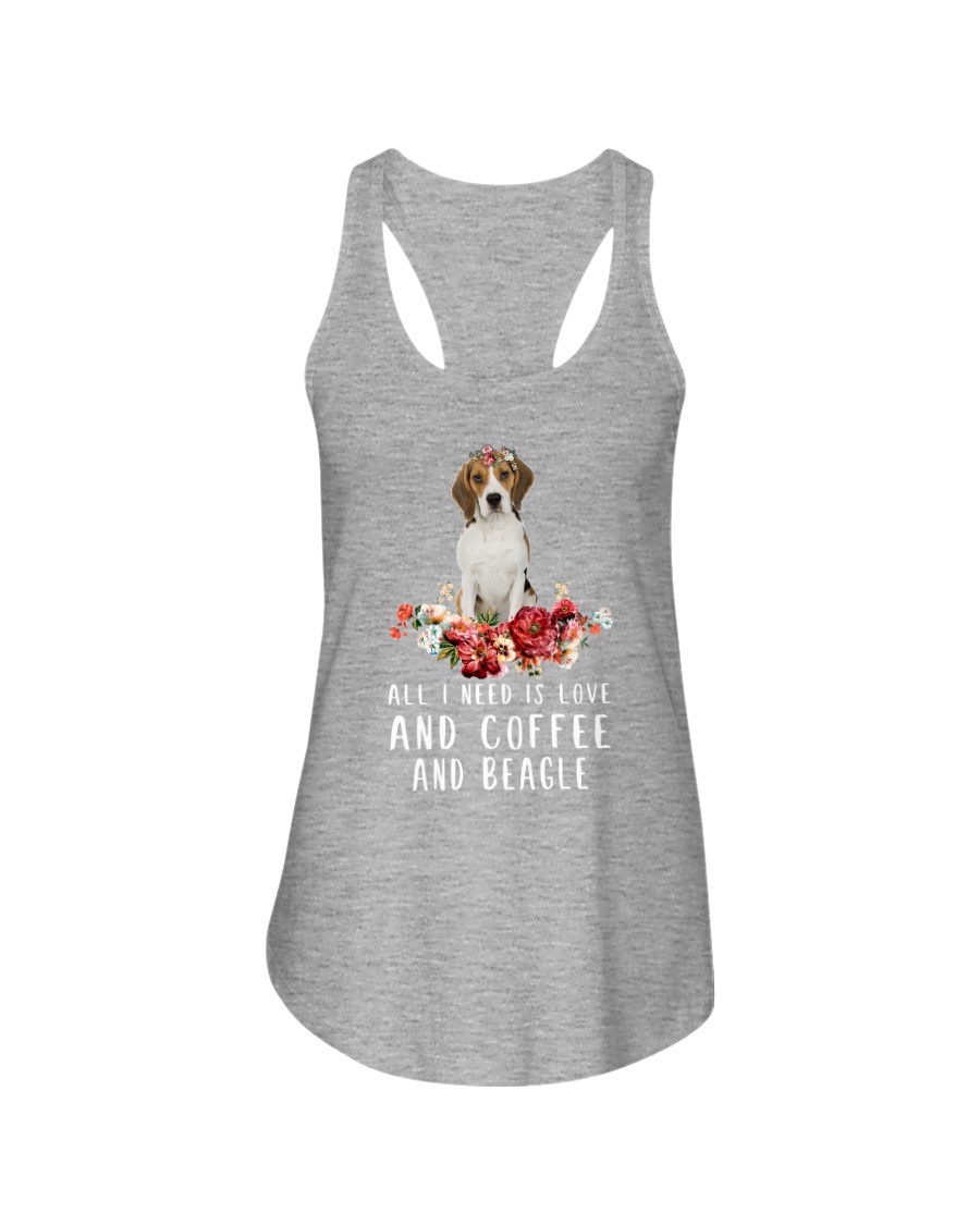 Beagle All I Need Ladies Flowy Tank