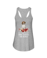 Beagle All I Need Ladies Flowy Tank front