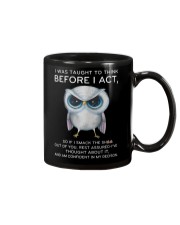 Think Before Act Owl Mug thumbnail