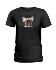 Human Dad French Bulldog Ladies T-Shirt thumbnail