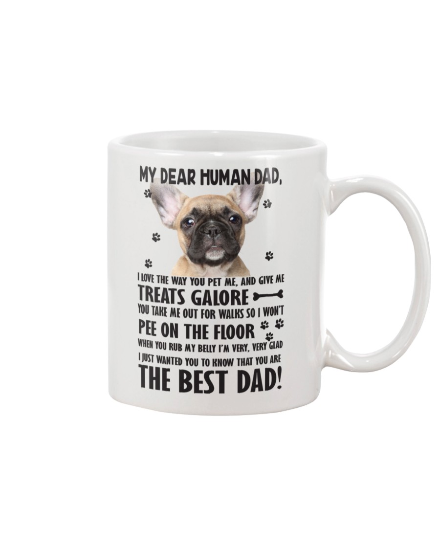 Human Dad French Bulldog Mug