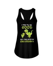 I Try To Be Good Dinosaur Ladies Flowy Tank thumbnail