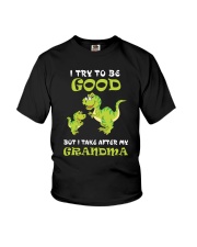 I Try To Be Good Dinosaur Youth T-Shirt front