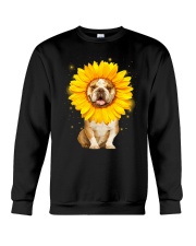 Bulldog Sun Flower Crewneck Sweatshirt thumbnail
