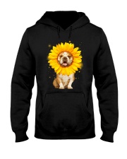 Bulldog Sun Flower Hooded Sweatshirt thumbnail