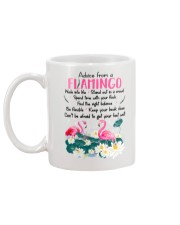Advice From Flamingo Mug back