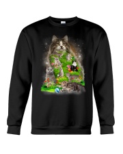Cat Flower Crewneck Sweatshirt thumbnail