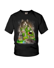 Cat Flower Youth T-Shirt thumbnail