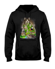 Cat Flower Hooded Sweatshirt thumbnail