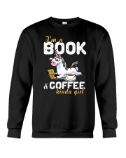 Unicorn Book Coffee Crewneck Sweatshirt thumbnail