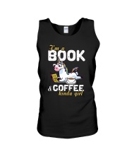 Unicorn Book Coffee Unisex Tank thumbnail