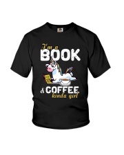 Unicorn Book Coffee Youth T-Shirt thumbnail