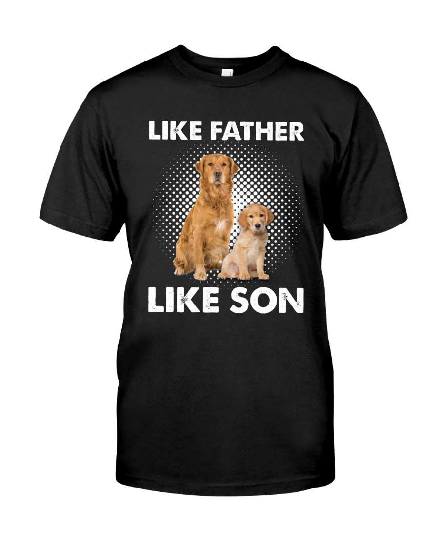 Golden Retriever Like Father Like Son Classic T-Shirt