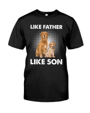 Golden Retriever Like Father Like Son Classic T-Shirt front