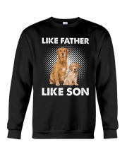 Golden Retriever Like Father Like Son Crewneck Sweatshirt thumbnail