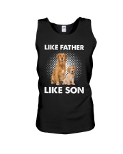 Golden Retriever Like Father Like Son Unisex Tank thumbnail
