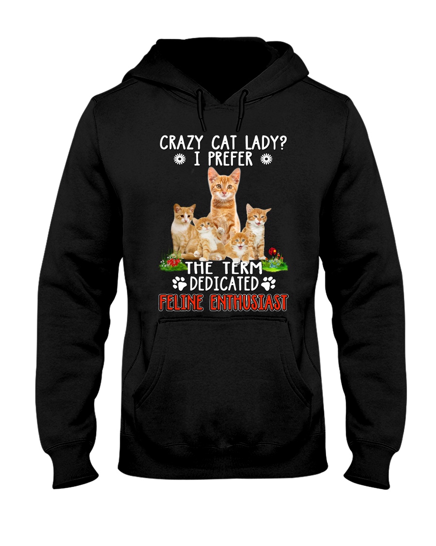 Cat Feline Enthusiast Hooded Sweatshirt