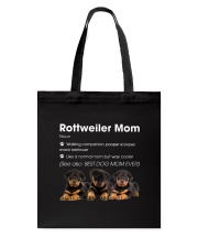 Mom Rottweiler Tote Bag thumbnail