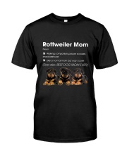 Mom Rottweiler Classic T-Shirt front