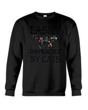 Distracted By Cats Crewneck Sweatshirt thumbnail
