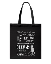 Siberian Husky Sassy Talking Tote Bag thumbnail