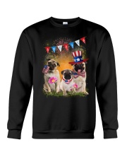 Pug America Crewneck Sweatshirt thumbnail