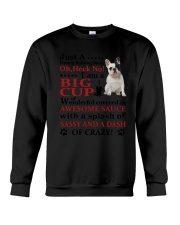 French bulldog Crazy Funny Crewneck Sweatshirt thumbnail