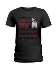 French bulldog Crazy Funny Ladies T-Shirt thumbnail
