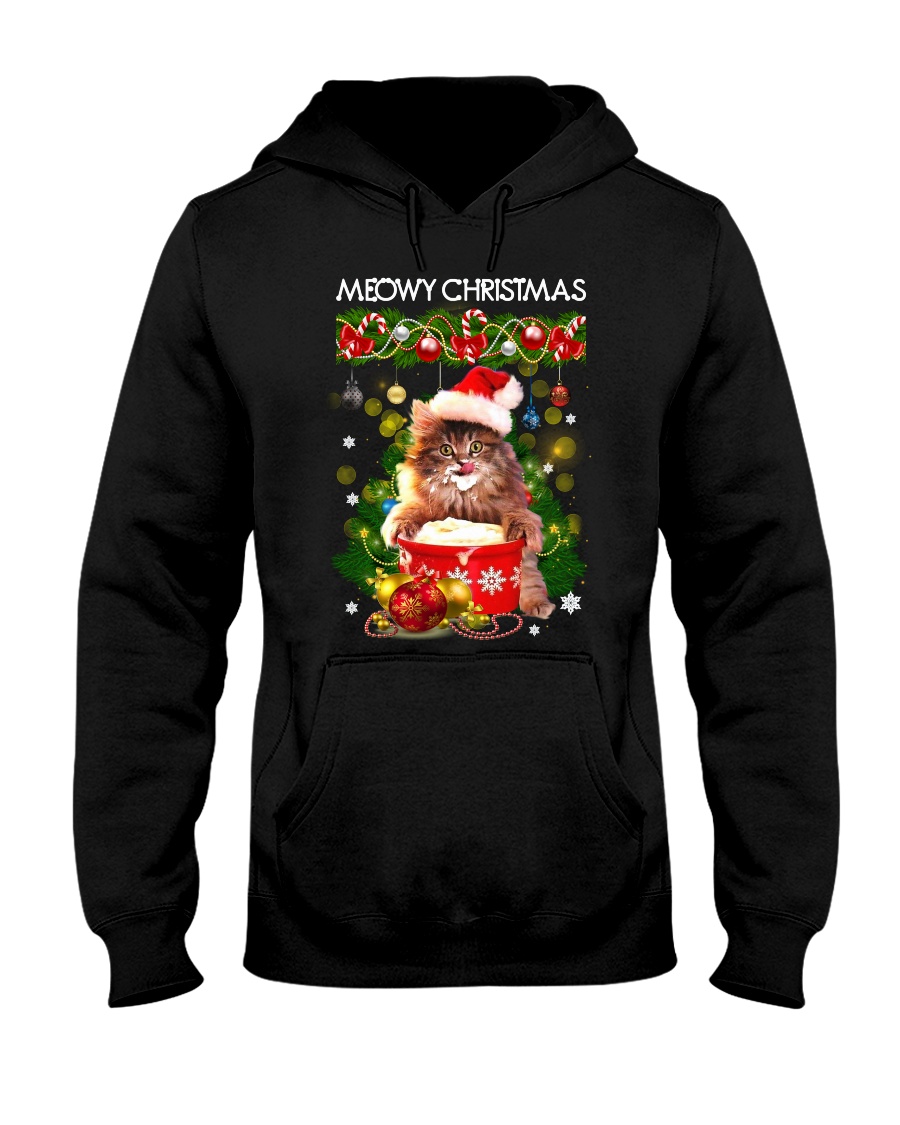 PHOEBE - Meowy Christmas - 2711 - 7 Hooded Sweatshirt