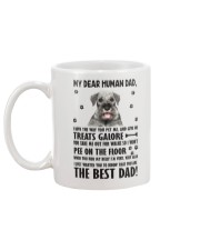 Human Dad Standard Schnauzer Mug back