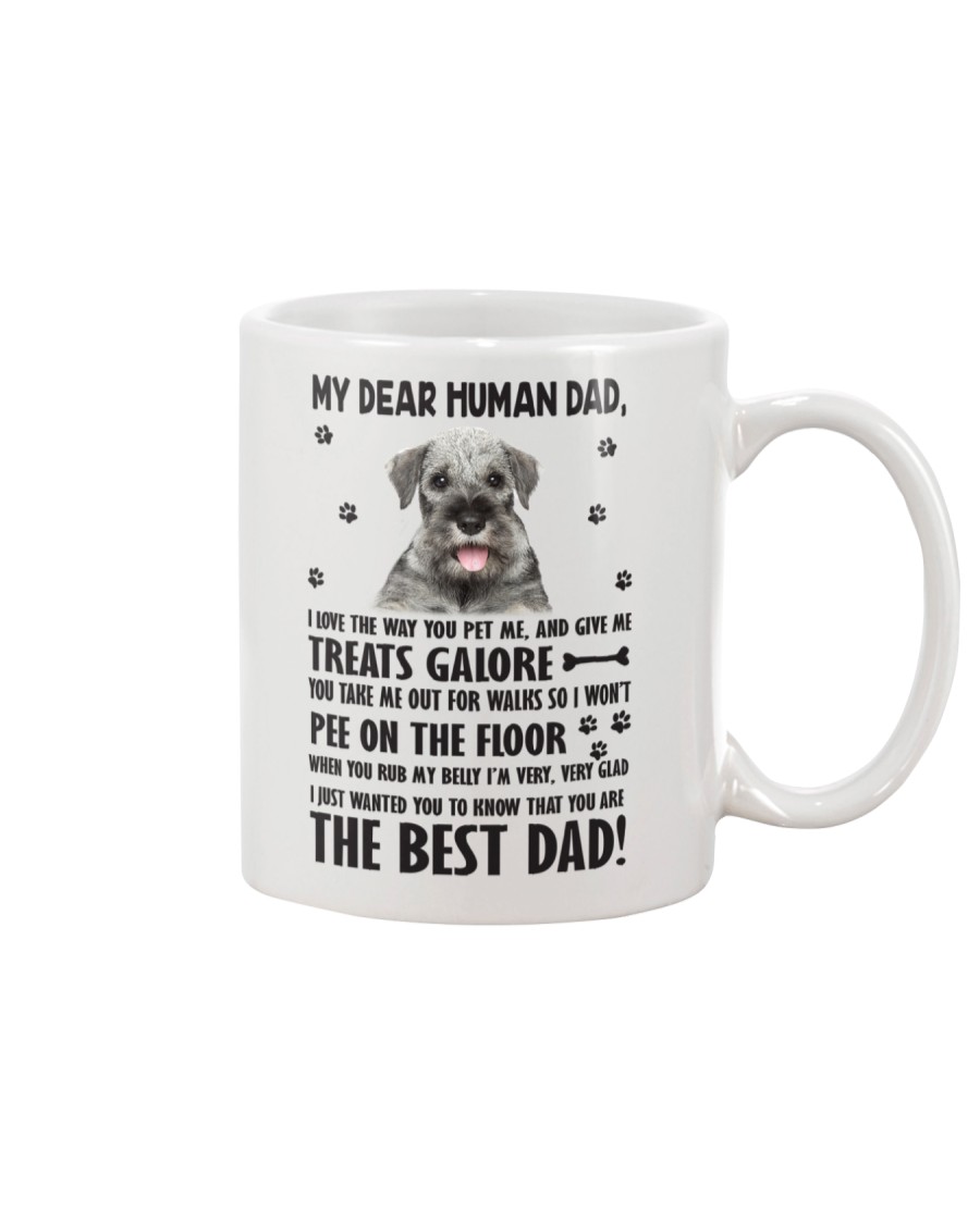 Human Dad Standard Schnauzer Mug